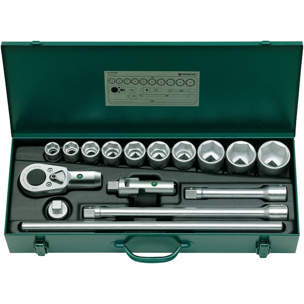 20 mm (3/4") Socket set 16-pcs.